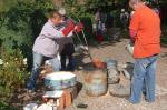 Pot going in the sawdust image.