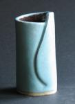 'Newton Blue' Small Wrap Around Vase image.