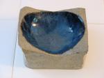 Natural Soap Dish - Blue. image.