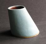 Medium 'Newton Blue' Pot. image.