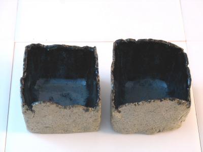 Square Organic Blue bowls image