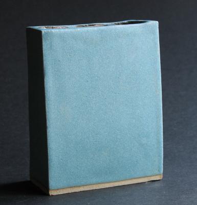'Newton Blue' Square Vase image
